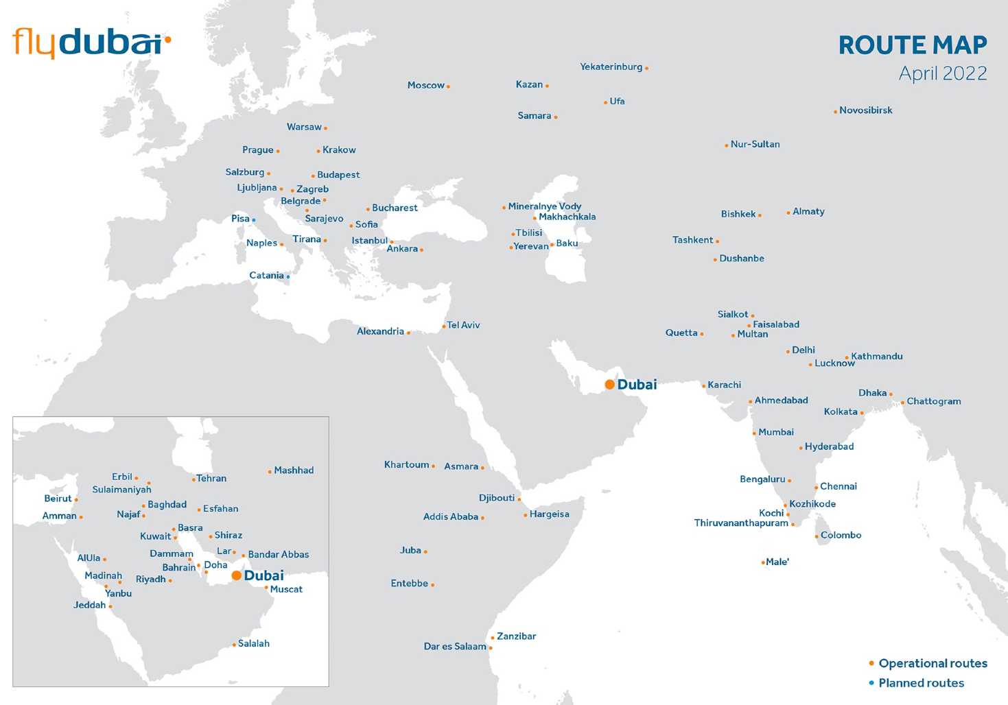 Flydubai All Destinations