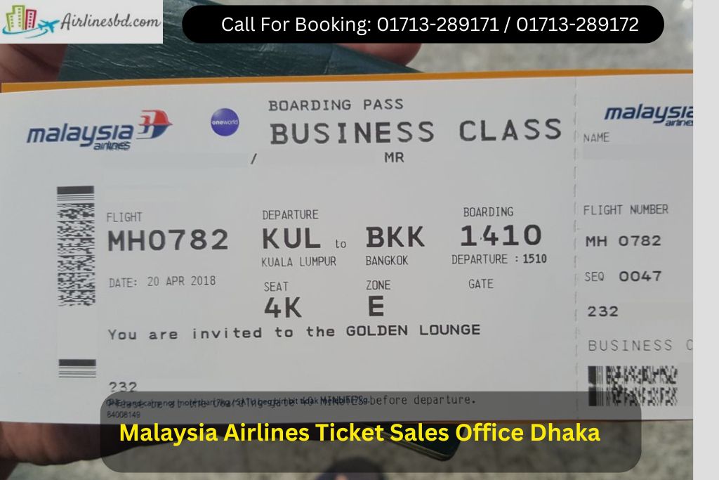 Malaysia Airlines Ticket Sales Office Dhaka